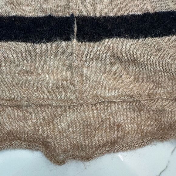 Free People Tan and Black Chevron Sweater - Picture 9 of 9